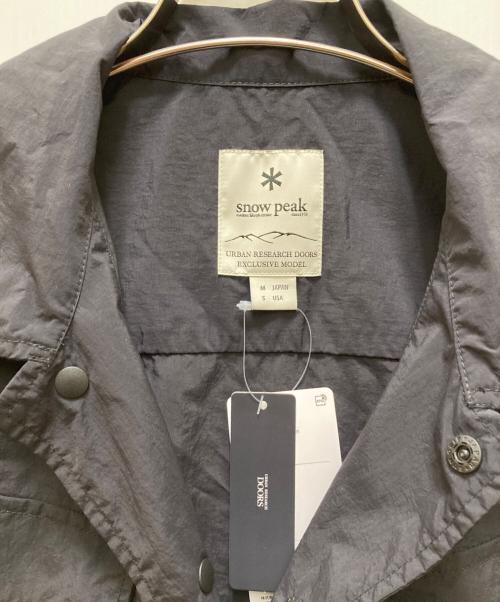 Snow peak（スノーピーク）snow peak (スノーピーク) URBAN RESEARCH DOORS (アーバンリサーチドアーズ) 別注Nylon Tussah Blouson ブラック サイズ:M 未使用品の古着・服飾アイテム