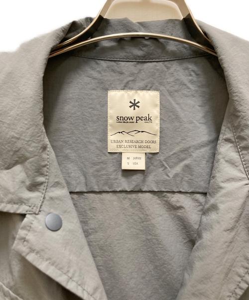 Snow peak（スノーピーク）snow peak (スノーピーク) URBAN RESEARCH DOORS (アーバンリサーチドアーズ) 別注Nylon Tussah Blouson グレー サイズ:Sの古着・服飾アイテム
