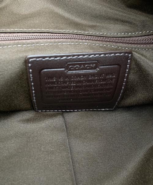 COACH（コーチ）COACH (コーチ) ハーフムーン レザーワンショルダーバッグ ゴールドの古着・服飾アイテム