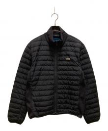 LACOSTE（ラコステ）の古着「リブニットスタンドカラーダウンジャケット」｜ブラック