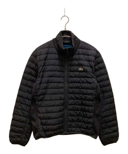 LACOSTE（ラコステ）LACOSTE (ラコステ) リブニットスタンドカラーダウンジャケット ブラック サイズ:Mの古着・服飾アイテム