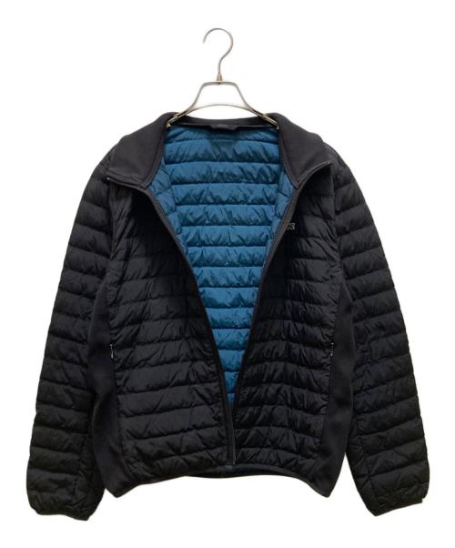 LACOSTE（ラコステ）LACOSTE (ラコステ) リブニットスタンドカラーダウンジャケット ブラック サイズ:Mの古着・服飾アイテム