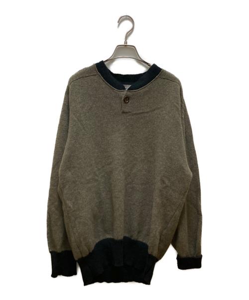 COMME des GARCONS HOMME（コムデギャルソン オム）COMME des GARCONS HOMME (コムデギャルソン オム) ヴィンテージヘンリーネックニット グリーン サイズ:不明の古着・服飾アイテム