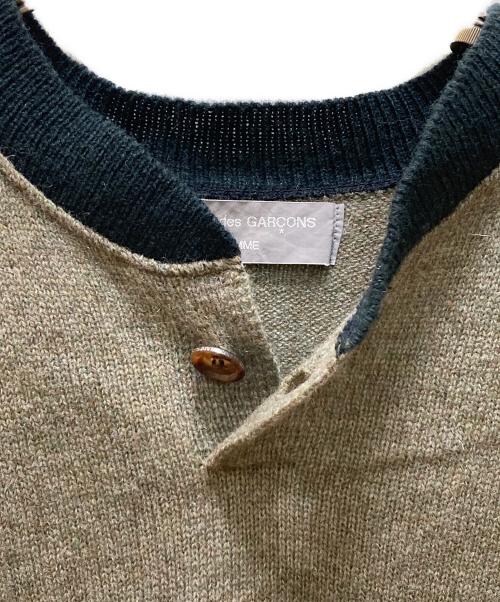 COMME des GARCONS HOMME（コムデギャルソン オム）COMME des GARCONS HOMME (コムデギャルソン オム) ヴィンテージヘンリーネックニット グリーン サイズ:不明の古着・服飾アイテム