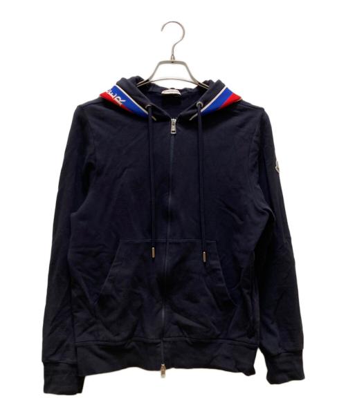 MONCLER（モンクレール）MONCLER (モンクレール) FELPA APERTA CON ジップパーカー ブラック サイズ:Mの古着・服飾アイテム