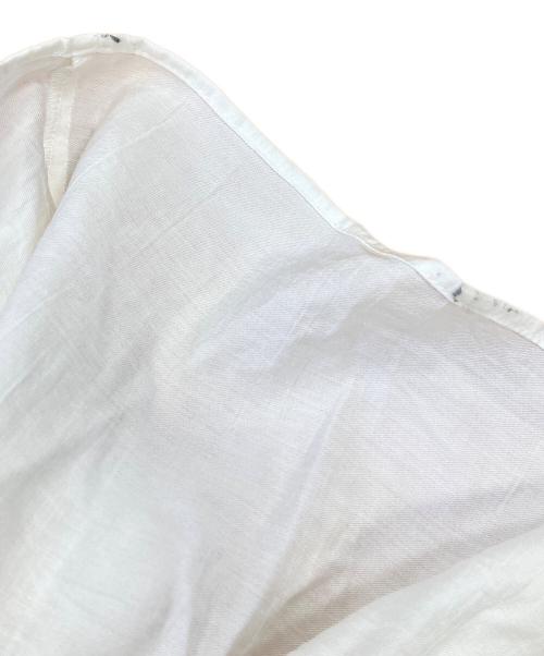 anuans（アニュアンス）anuans (アニュアンス) リンクルラッフルワンピース ホワイト サイズ:FREEの古着・服飾アイテム