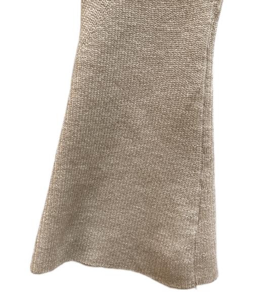 COCODEAL（ココディール）COCODEAL (ココディール) レースディティールオフショルニットワンピース ベージュ サイズ:２の古着・服飾アイテム
