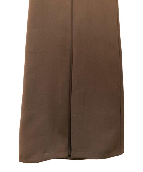 anuans（アニュアンス）anuans (アニュアンス) ダブルクロスボックスタックパンツ ブラウン サイズ:Sの古着・服飾アイテム