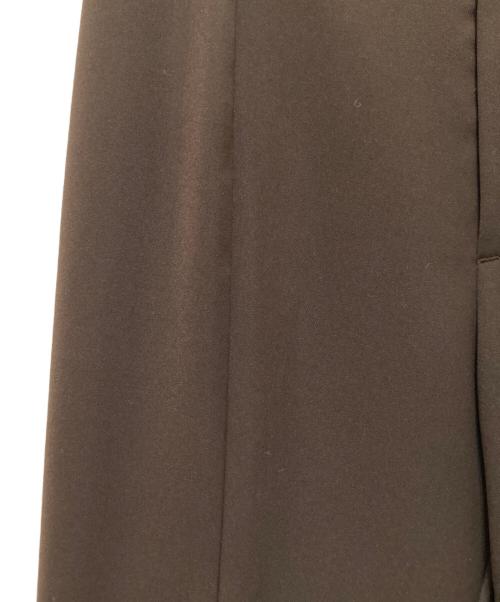 anuans（アニュアンス）anuans (アニュアンス) ダブルクロスボックスタックパンツ ブラウン サイズ:Sの古着・服飾アイテム