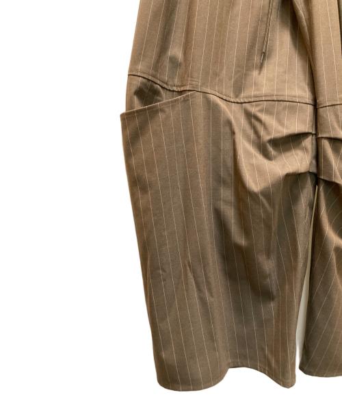 MAISON SPECIAL（メゾンスペシャル）MAISON SPECIAL (メゾンスペシャル) スーチングストライプワークパンツ ブラウン サイズ:36の古着・服飾アイテム