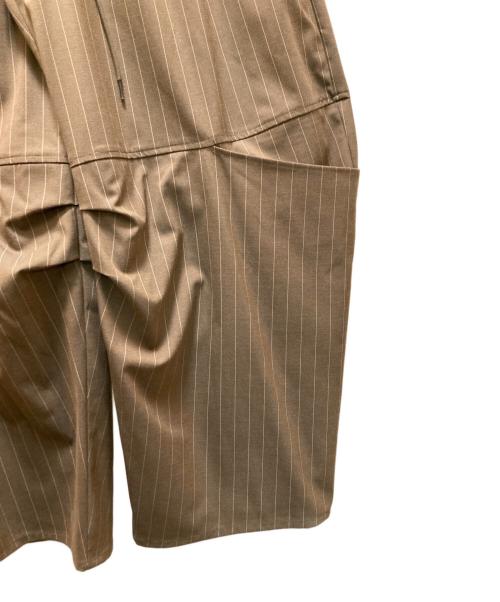 MAISON SPECIAL（メゾンスペシャル）MAISON SPECIAL (メゾンスペシャル) スーチングストライプワークパンツ ブラウン サイズ:36の古着・服飾アイテム