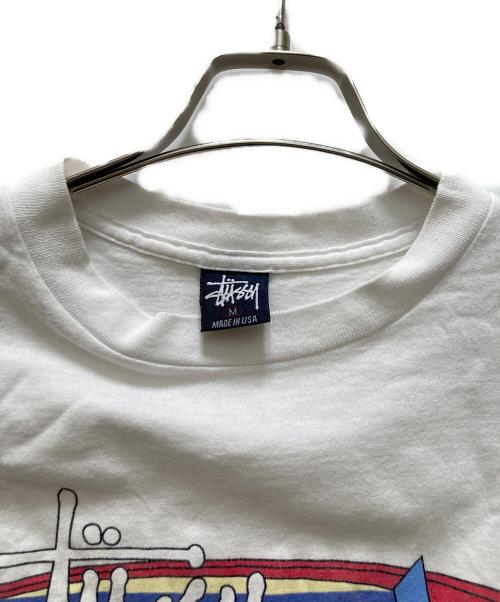 stussy（ステューシー）stussy (ステューシー) 90s スタープリントTシャツ ホワイト サイズ:Mの古着・服飾アイテム