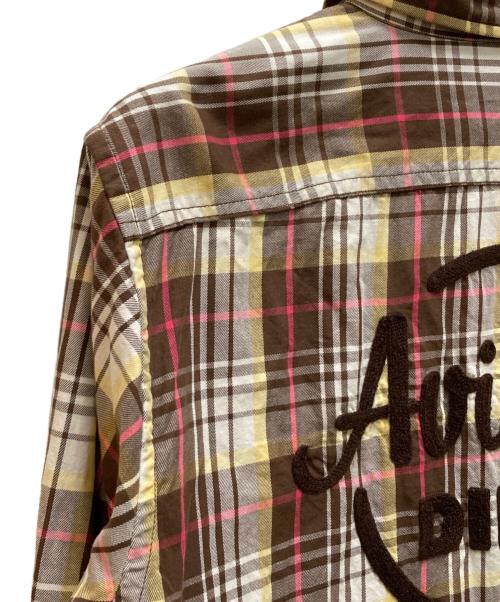 AVIREX（アヴィレックス）AVIREX (アヴィレックス) Check Work Shirt ブラウン サイズ:Lの古着・服飾アイテム
