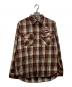 AVIREX（アヴィレックス）の古着「Check Work Shirt」｜ブラウン