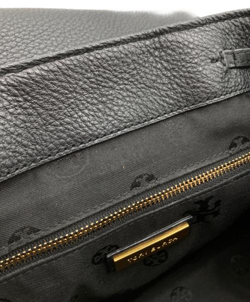 TORY BURCH（トリーバーチ）TORY BURCH (トリーバーチ) レザーロゴリュックサック ブラックの古着・服飾アイテム