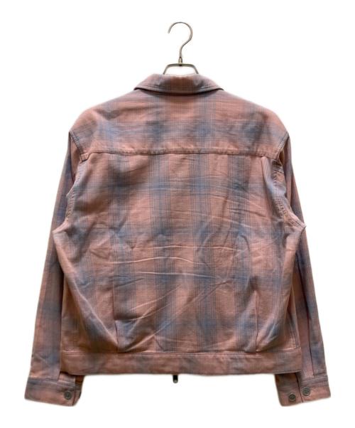 JOURNAL STANDARD relume（ジャーナルスタンダード レリューム）JOURNAL STANDARD relume (ジャーナルスタンダード レリューム) チェック ショート シャツブルゾン ピンク サイズ:Ⅼの古着・服飾アイテム