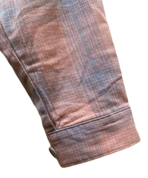 JOURNAL STANDARD relume（ジャーナルスタンダード レリューム）JOURNAL STANDARD relume (ジャーナルスタンダード レリューム) チェック ショート シャツブルゾン ピンク サイズ:Ⅼの古着・服飾アイテム