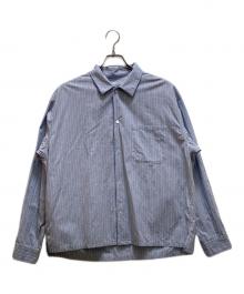 JOURNAL STANDARD relume（ジャーナルスタンダード レリューム）の古着「ジェームスファブリック ボックスシルエット シャツ」｜ブルー