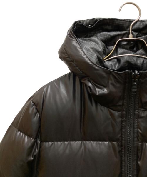 BURBERRY BLACK LABEL（バーバリーブラックレーベル）BURBERRY BLACK LABEL (バーバリーブラックレーベル) リバーシブルフーデッドチェックダウンジャケット ブラック サイズ:Lの古着・服飾アイテム