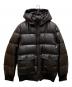 BURBERRY BLACK LABEL（バーバリーブラックレーベル）の古着「リバーシブルフーデッドチェックダウンジャケット」｜ブラック