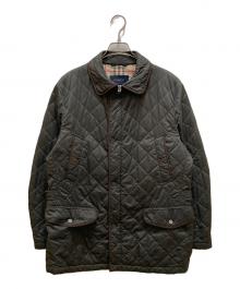 BURBERRY LONDON（バーバリーロンドン）の古着「パイピングキルティングハンティングジャケット」｜グリーン