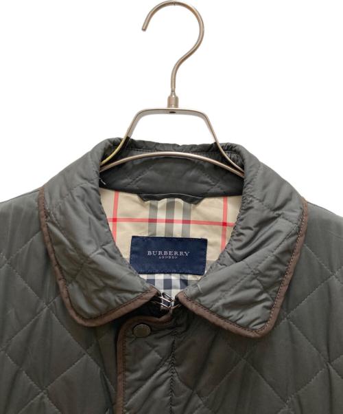 BURBERRY LONDON（バーバリーロンドン）BURBERRY LONDON (バーバリーロンドン) パイピングキルティングハンティングジャケット グリーン サイズ:lの古着・服飾アイテム