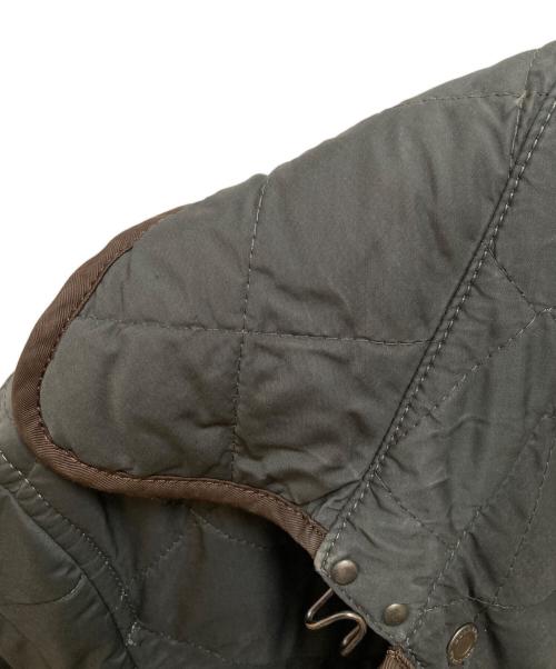 BURBERRY LONDON（バーバリーロンドン）BURBERRY LONDON (バーバリーロンドン) パイピングキルティングハンティングジャケット グリーン サイズ:lの古着・服飾アイテム