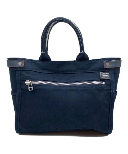PORTER GIRL（ポーターガール）PORTER GIRL (ポーターガール) ネイキッド キャンバストートバッグ(S) ネイビーの古着・服飾アイテム