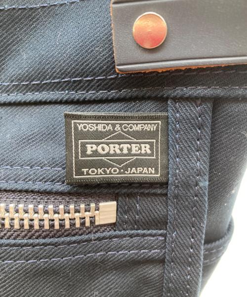 PORTER GIRL（ポーターガール）PORTER GIRL (ポーターガール) ネイキッド キャンバストートバッグ(S) ネイビーの古着・服飾アイテム