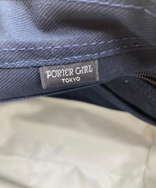PORTER GIRL（ポーターガール）PORTER GIRL (ポーターガール) ネイキッド キャンバストートバッグ(S) ネイビーの古着・服飾アイテム