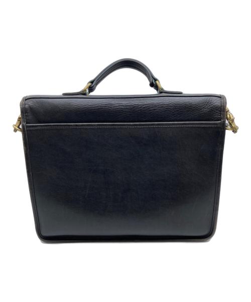COACH（コーチ）COACH (コーチ) レザーショルダーバッグ ブラックの古着・服飾アイテム