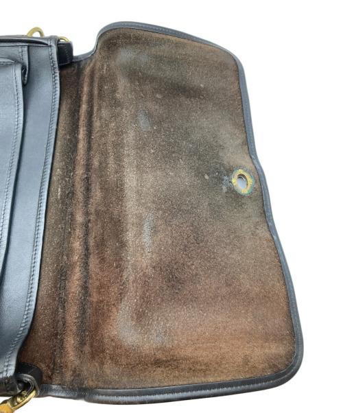 COACH（コーチ）COACH (コーチ) レザーショルダーバッグ ブラックの古着・服飾アイテム
