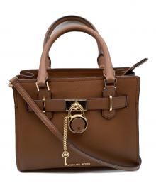 MICHAEL KORS（マイケル・コース）の古着「HAMILTON サッチェル スモール2WAYバッグ」｜ブラウン