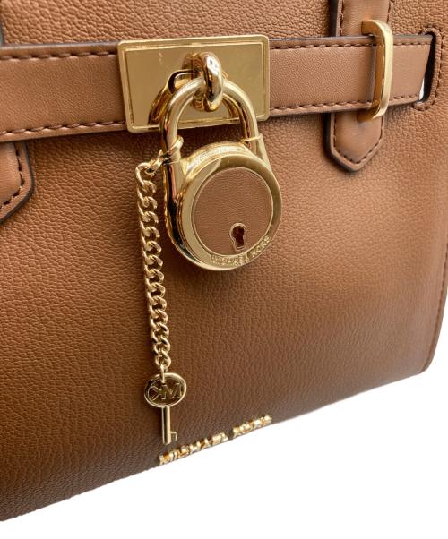 MICHAEL KORS（マイケル・コース）MICHAEL KORS (マイケル・コース) HAMILTON サッチェル スモール2WAYバッグ ブラウンの古着・服飾アイテム