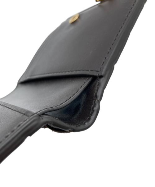 BOTTEGA VENETA（ボッテガベネタ）BOTTEGA VENETA (ボッテガベネタ) イントレチャート レザー スウェード ミニ財布 ブラウンの古着・服飾アイテム