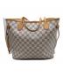 LOUIS VUITTON（ルイ ヴィトン）の古着「ネヴァーフルMM ダミエ・アズール トートバッグ」｜ホワイト