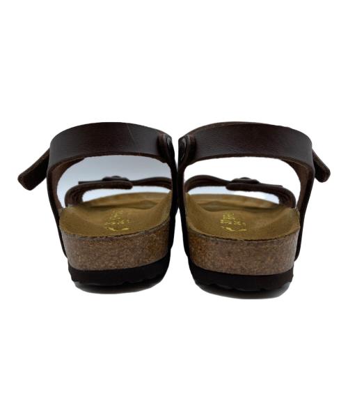 BIRKENSTOCK（ビルケンシュトック）BIRKENSTOCK (ビルケンシュトック) バリ レザーストラップサンダル ブラウン サイズ:24cmの古着・服飾アイテム