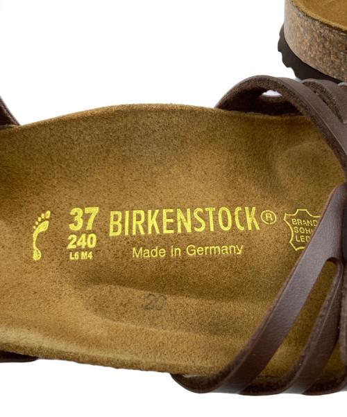 BIRKENSTOCK（ビルケンシュトック）BIRKENSTOCK (ビルケンシュトック) バリ レザーストラップサンダル ブラウン サイズ:24cmの古着・服飾アイテム