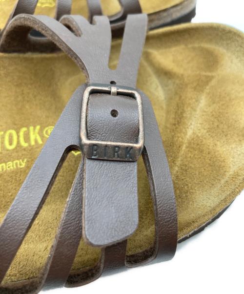 BIRKENSTOCK（ビルケンシュトック）BIRKENSTOCK (ビルケンシュトック) バリ レザーストラップサンダル ブラウン サイズ:24cmの古着・服飾アイテム