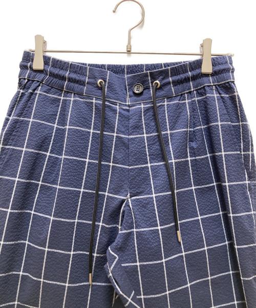 AKM（エーケーエム）AKM (エーケーエム) シアサッカーパンツ ネイビー サイズ:Sの古着・服飾アイテム