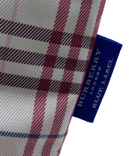 BURBERRY BLUE LABEL（バーバリー ブルー レーベル）BURBERRY BLUE LABEL (バーバリー ブルー レーベル) チェック柄ナイロンハンドバッグ ベージュの古着・服飾アイテム