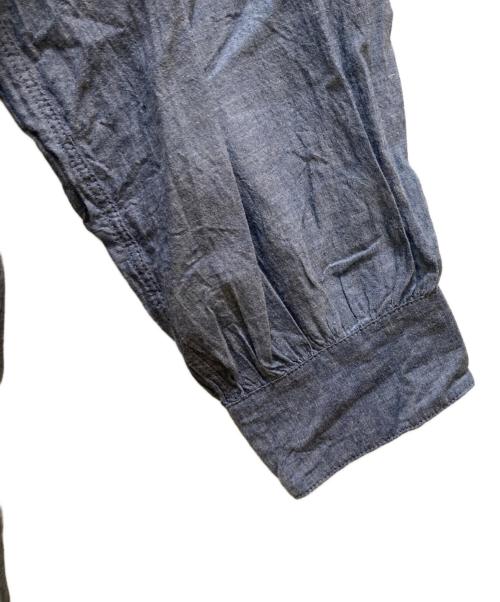 maison de soil（メゾンドソイル）maison de soil (メゾンドソイル) ピンタックブラウス ブルー サイズ:1の古着・服飾アイテム