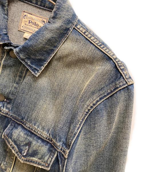 POLO RALPH LAUREN（ポロ・ラルフローレン）POLO RALPH LAUREN (ポロ・ラルフローレン) 70506型 デニムトラッカージャケット ブルー サイズ:Mの古着・服飾アイテム