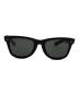 RAY-BAN (レイバン) ウェイファーラーサングラス ブラック：12000円