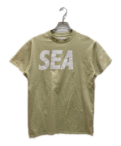 WIND AND SEA（ウィンダンシー）WIND AND SEA (ウィンダンシー) ロゴプリントTシャツ ベージュ サイズ:Mの古着・服飾アイテム