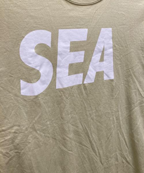 WIND AND SEA（ウィンダンシー）WIND AND SEA (ウィンダンシー) ロゴプリントTシャツ ベージュ サイズ:Mの古着・服飾アイテム