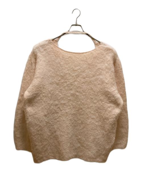 polaura（ポロ―ラ）polaura (ポロ―ラ) バックオープンシャギーニットトップス ベージュ サイズ:FREEの古着・服飾アイテム
