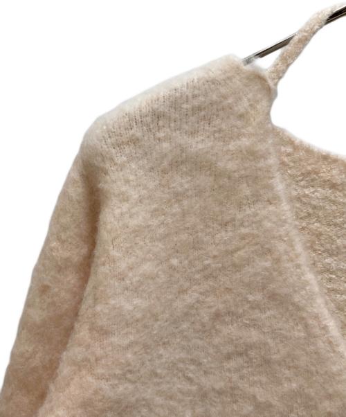 polaura（ポロ―ラ）polaura (ポロ―ラ) バックオープンシャギーニットトップス ベージュ サイズ:FREEの古着・服飾アイテム