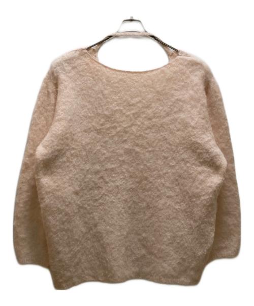 polaura（ポロ―ラ）polaura (ポロ―ラ) バックオープンシャギーニットトップス ベージュ サイズ:FREEの古着・服飾アイテム
