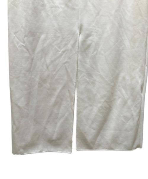 Whim Gazette（ウィムガゼット）Whim Gazette (ウィムガゼット) ジャージーIラインロングスカート ホワイト サイズ:FREEの古着・服飾アイテム